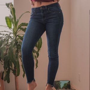 Dark Blue Distressed Cuff Joe’s Jeans